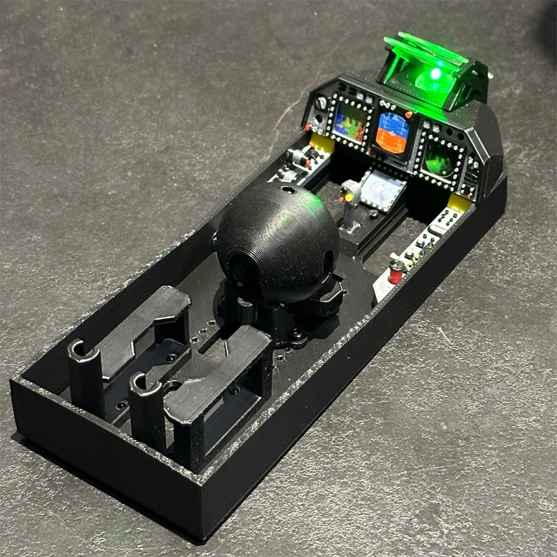 1PCS For Heewing T2 Airplane Model Simulated Cockpit Static Interior Conversion Part Compatible with O3/O4 Pro Video Transmitter