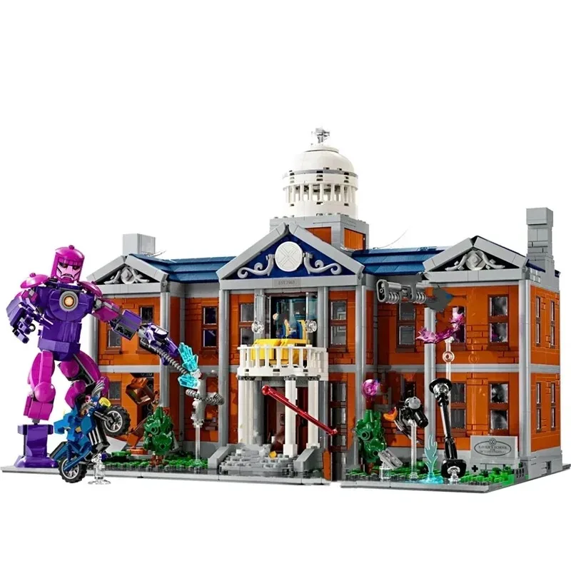 3093 new 76294X Men Module X Mansion Model City Architecture Street View Collage Brick Toys Birthday Gift