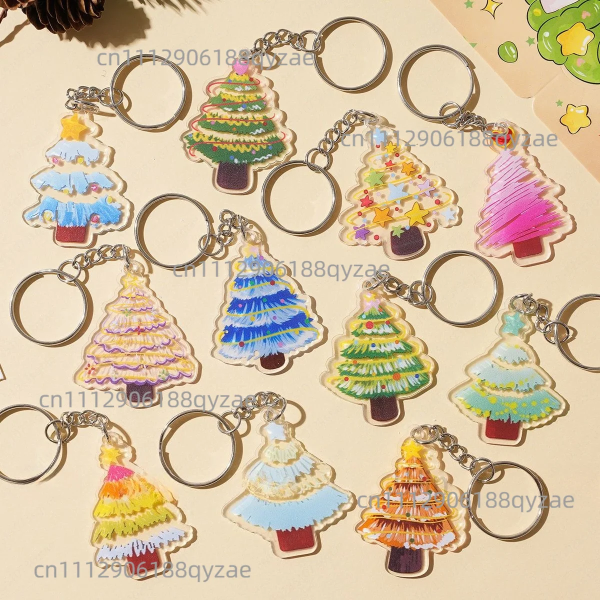 Lucky Clover Keychain Bag Pendant (Random Delivery)