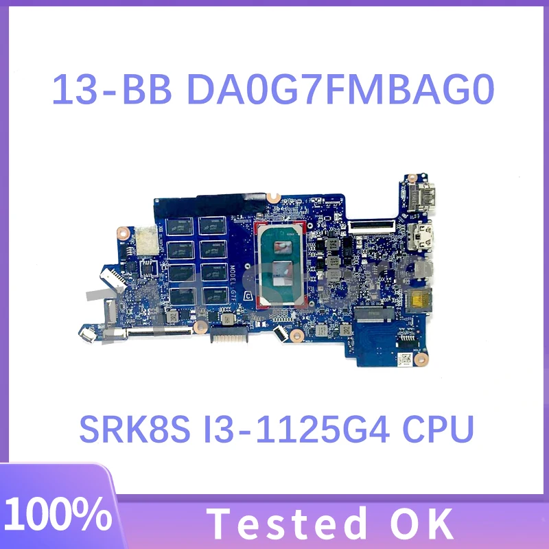 

DA0G7FMBAG0 M14307-601 Used For HP Pavilion 13-BB Motherboard M14308-601 G7F With I3-1115G4 8G I5-1135G7 100% Tested