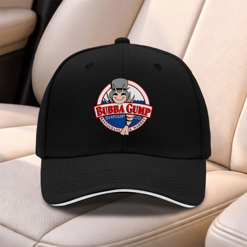 1pc Forrest Gump Shrimp Restaurant Sandwich Baseball Cap - Adjustable Outdoor Duckbill Hat - Essential Item for Men and Women's