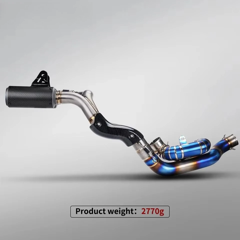 Duca V4 Motorcycle Exhaust System Modification Titanium Alloy Full Section for Panigale V4/V4S Street Stainless Steel Box