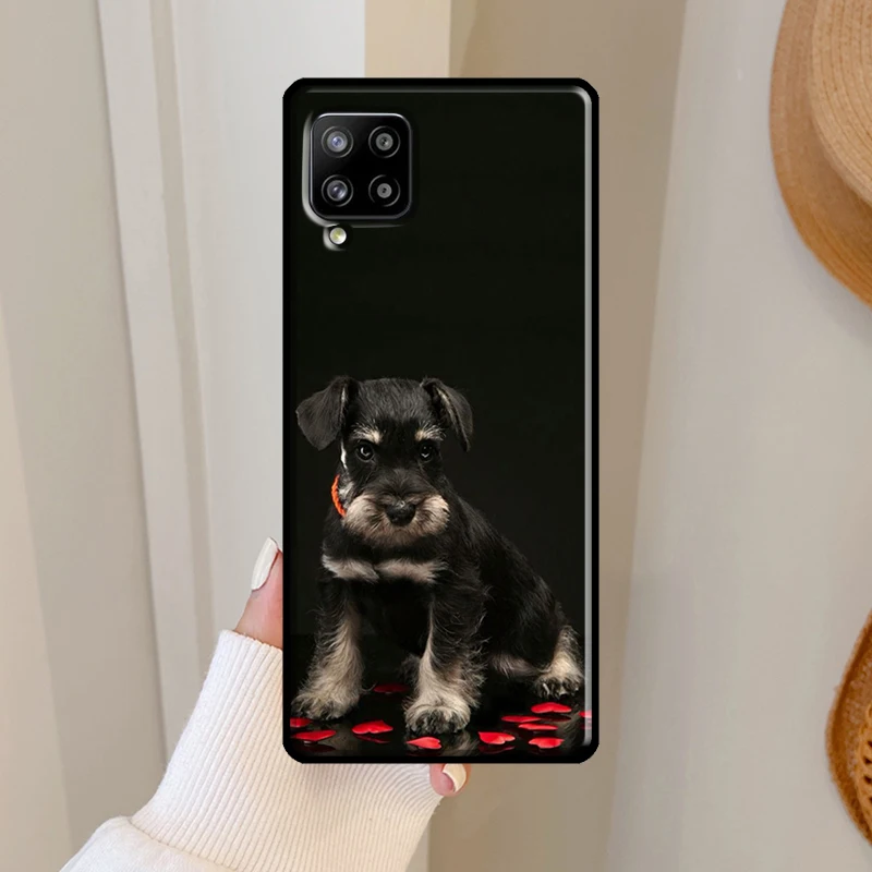 Schnauzer Chó Dành Cho Samsung Galaxy Samsung Galaxy A52 A32 A22 A12 A13 A33 A53 A21S A52S A11 A31 A51 A71 A50 Ốp Lưng bao Da