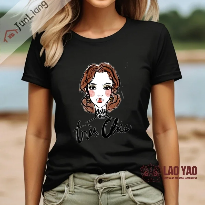 Who Loves Music and Chic Fashion Girl Tops Graphic T Shirts Alphabet T-shirt T-shirts for Women Harajuku Goth Clothes Kpop Y2k