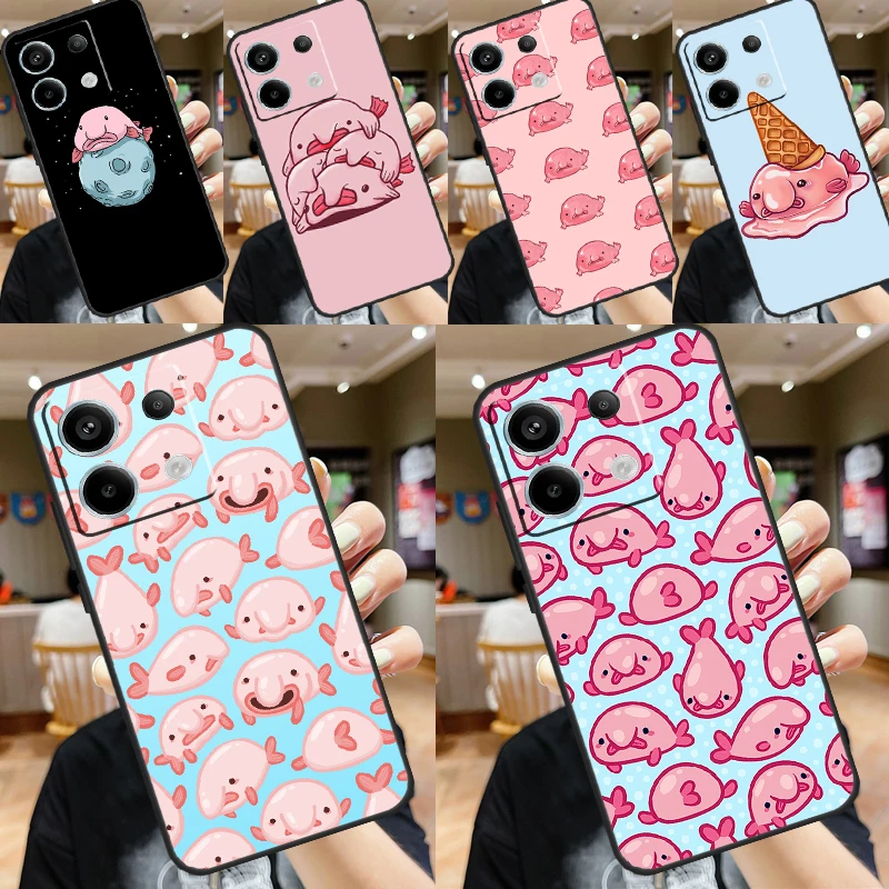 Blobfish Case For Xiaomi Redmi Note 12 11 9 10 13 Pro Plus 12S 11S 10S 9S Redmi 13 10C 12C 13C Cover