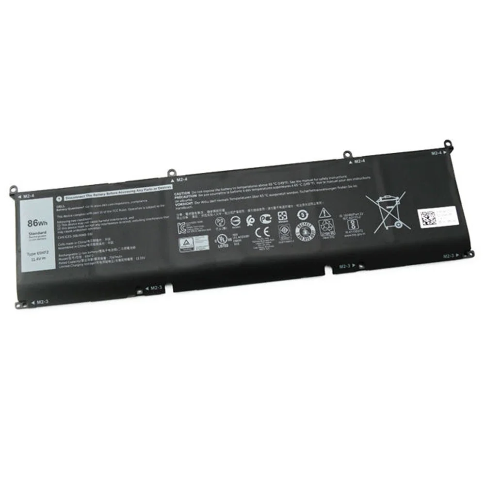 Imagem -06 - Brand Novidades Original 69kf2 11.4v 86wh Bateria do Portátil para Dell Alienware M15 M17 r3 P45e 2023 Xps 15 9500 G15 5510 5511 5520