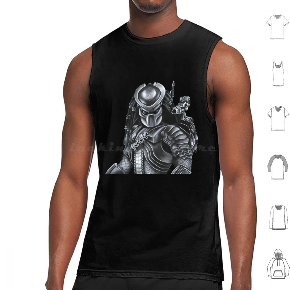 

Armored Tank Tops Vest Sleeveless The Movie Hunter Hunt Hunting Monster Sci Fi Science Fiction Vintage Movie Horror