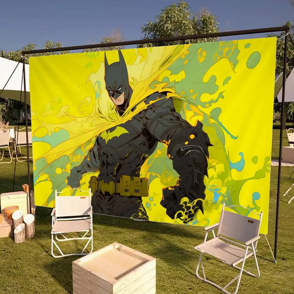 Classic B-Batman DIY Flag For Family Group Photo Living Room Home Dorm Decor Wall Art Decor Banner