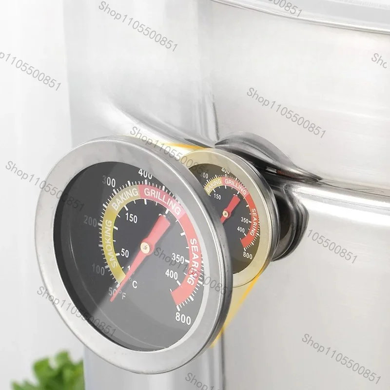 Removable outdoor split hoist stainless steel smokeless barbecue grill