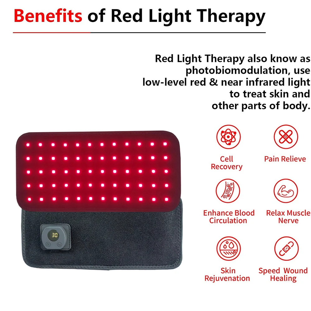 Red Light Therapy for Pets Vet Device Handheld Infrared Light with 660nm 850nm Pain Relief Speed Up Wound Recovery&Skin
