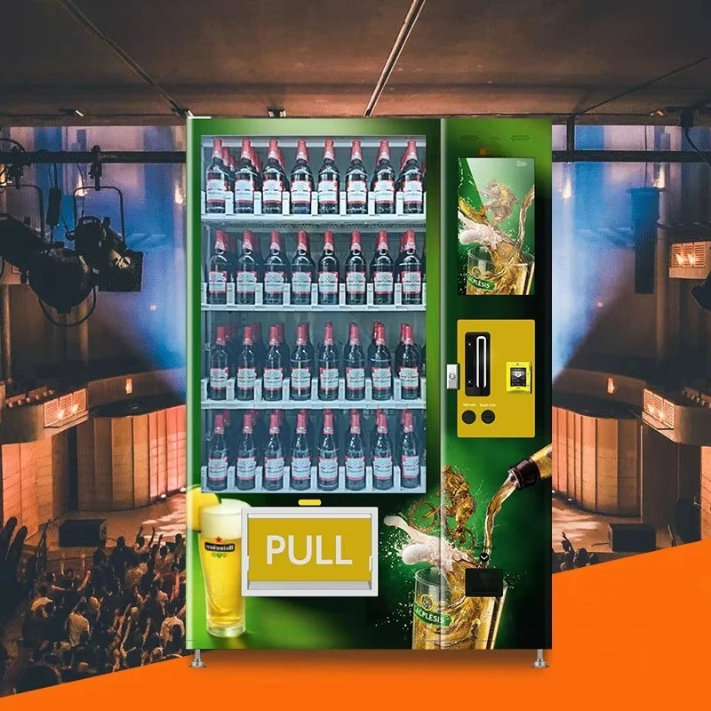 Beer Vending Machine Refrigerated  Touch Screen Verification Beer Dispenser  Self-service Beer Vending Machine Customized