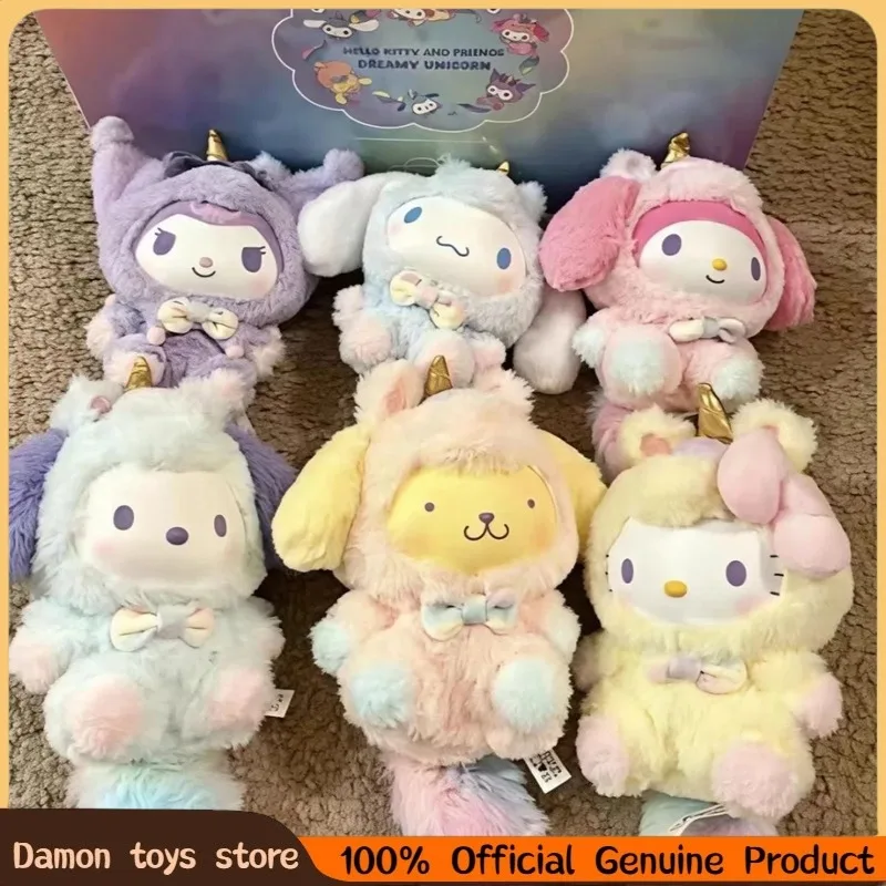 

Оригинальные игрушки Sanrio Dream Unicorn Series: виниловые куклы в закрытых коробках, фигурки, украшения, игрушки-брелоки, подарок на Рождество и день рождения