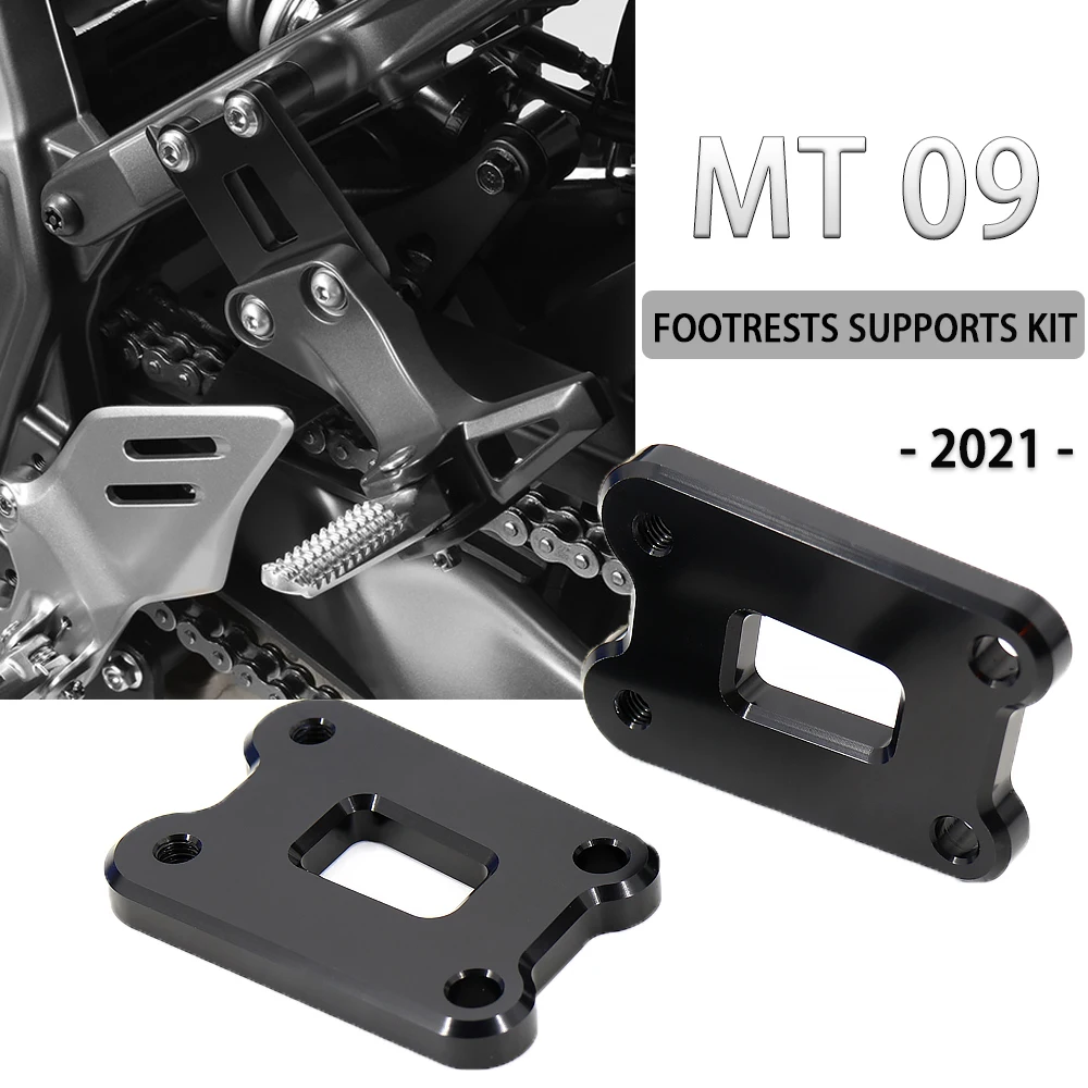 

2021 For Yamaha MT09 FZ09 MT 09 FZ 09 Motorcycle EVO Passenger Footrests Supports Kit Rear Pedal Lowering Kit mt 09 fz 09