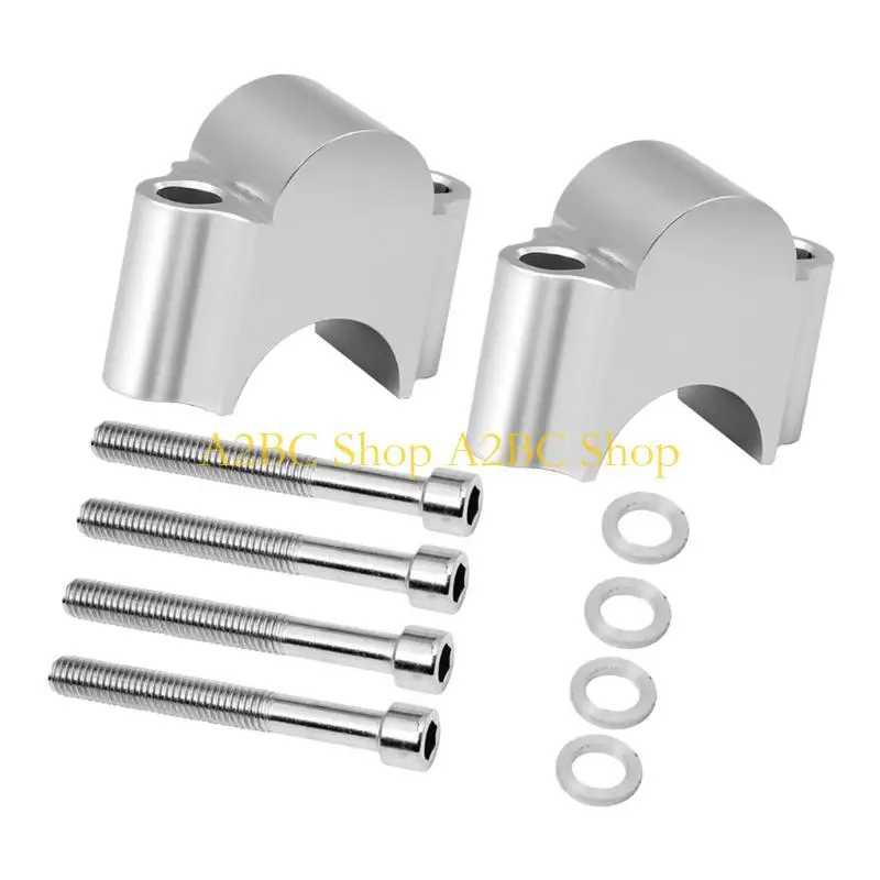 A2BC Aluminum Alloy Handlebar Risers for Motorcycles 22mm/28mm Universal Fit Reduces Fatigue Enhances Comfort