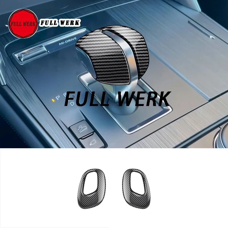 

1 Set ABS Car Gear Shift Knob Cover Decoration Trim Sticker for Mazda CX-90 23 24 Interior Accessory USA Version ONLY