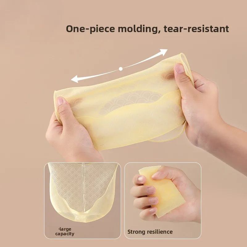 Bavaglino per mangiare il bambino Tasca per saliva in silicone per bambini, Tasca per riso per bambini Bavaglino tridimensionale impermeabile Super morbido senza risciacquo