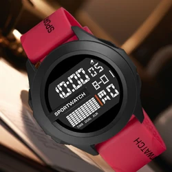 YIKAZE Sport Watch for Men Military Digital Watch Stopwatch Luminous Date Week Waterproof Men's Clock Electronic Wristwatch