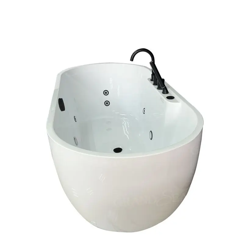 Acrylic Bathtub, 1.5m/59inch Freestanding Bathtub, Corner Bathtub, Deep Soaking Tub, Indoor Modern Bath Tub, CE CUPC ISO9001