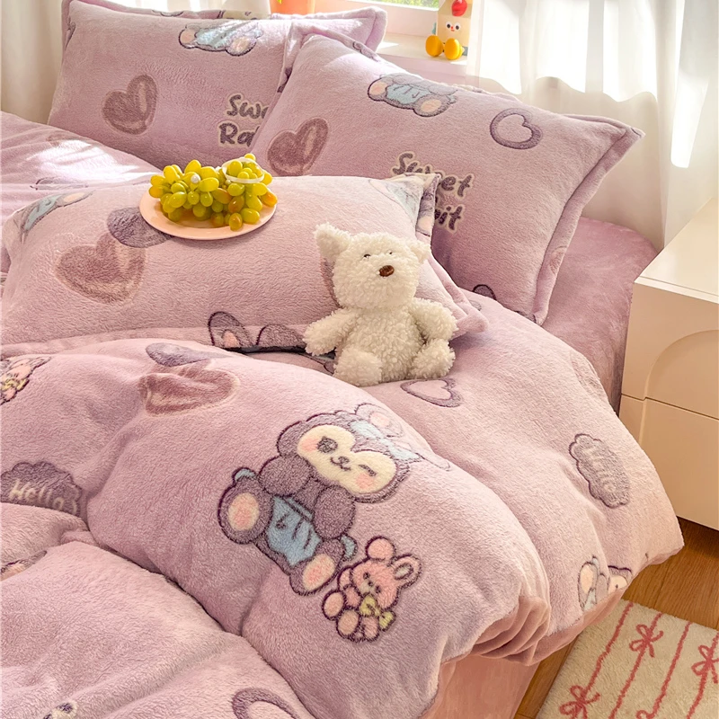 Plush Flannel Duvet Cover - No Pillowcase, Ultra-Warm for Winter, Soft Touch Bedding, Easy Wash, Twin/Full/Single/Double
