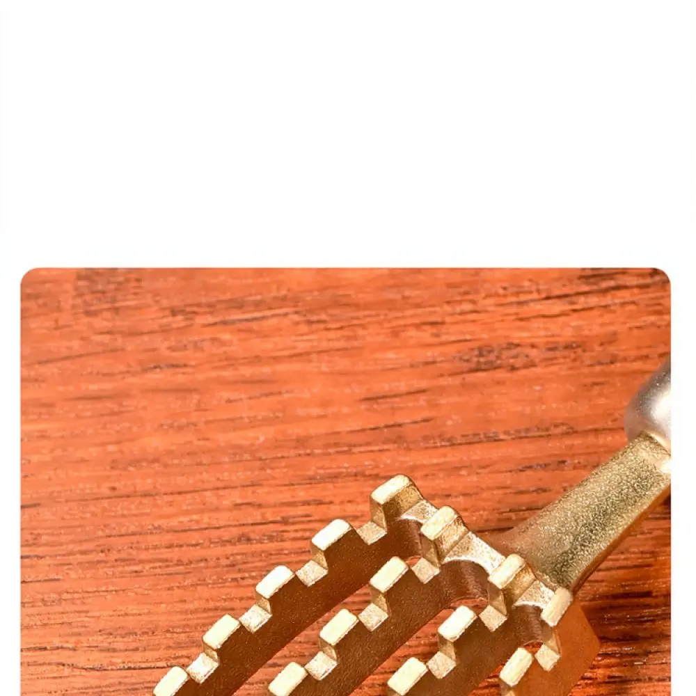 Manual Fish Scale Scraper Brass Material Wooden Grip Kitchen Tool For Seafood Preparation Effective Fish Scaling Remover