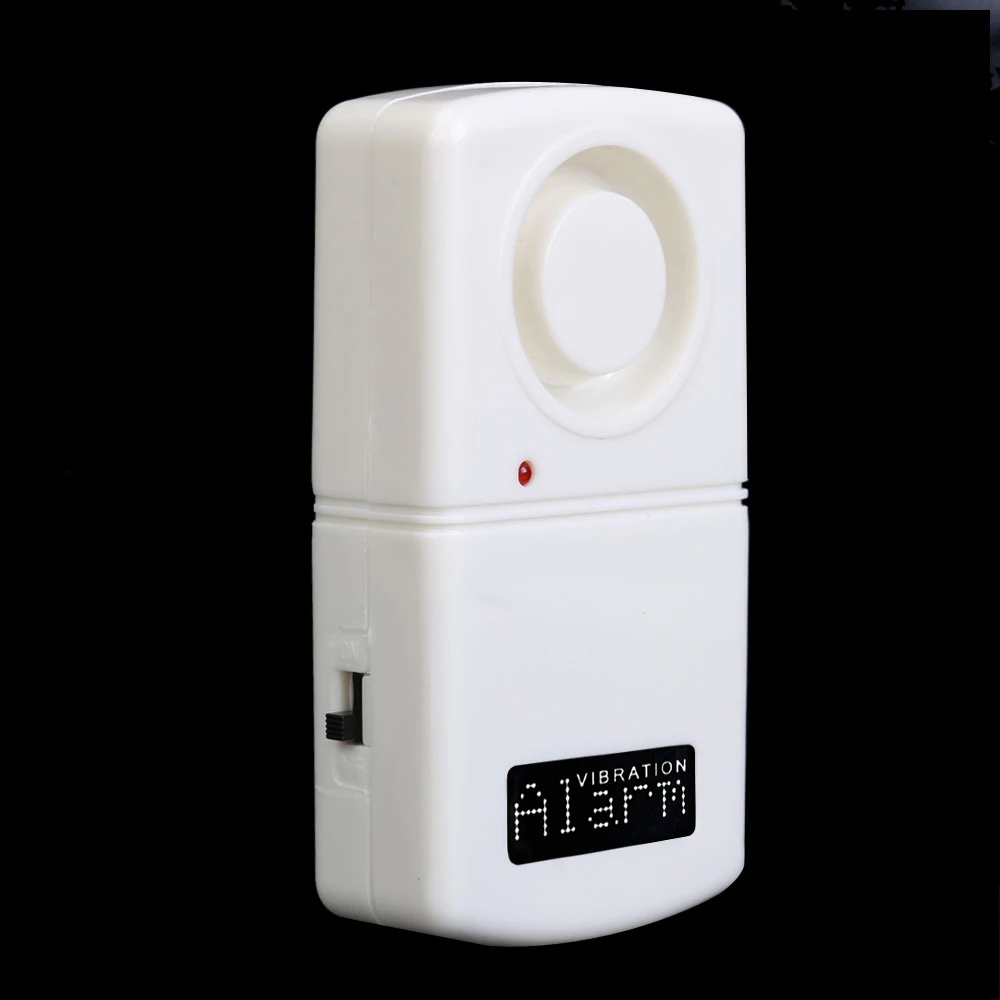 

Vibration Alarm 120db Anti-Theft Alarm White Loud Door Window Alarm Wireless Sensor