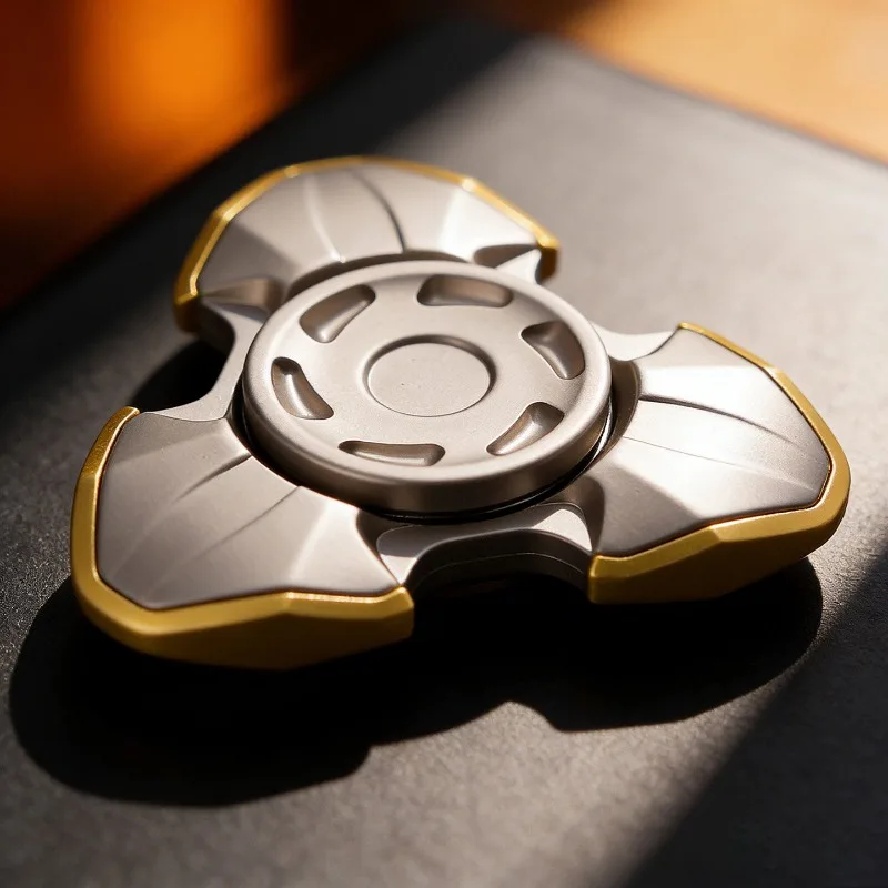 لعبة تخفيف الضغط على سطح المكتب من سبيكة الظل من SJYEDC، درع فتح مغناطيسي دوار ببصمة الإصبع