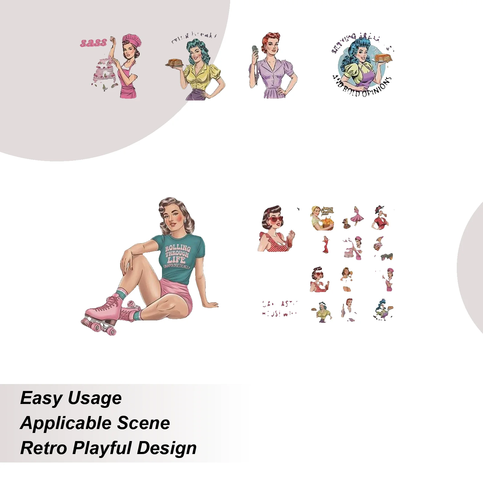 Funny Wall Calendar 2026 Sarcastic Housewife / Pin-Up Girl-2026 Calendar Girl Theme Calendar Notebook Hangable Retro Planner
