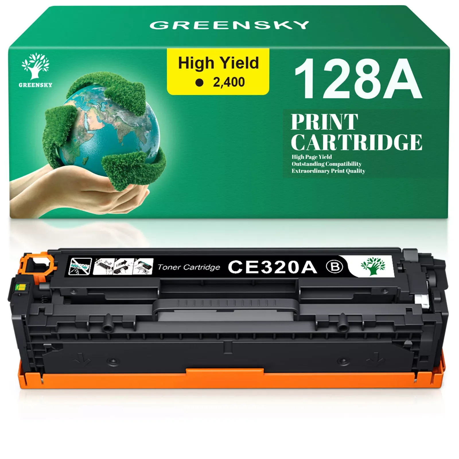 

1x CE320A 128A Черный тонер-картридж для HP CE320 128 Color LaserJet Pro CP1525n