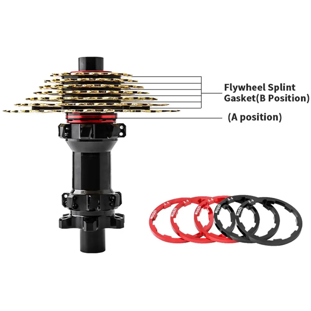 Bike Accessories Front Rear Hub Bike Freehub Washer Bicycle Hub Washer Flywheel Cassette Gasket MTB Bottom Bracket Spacers