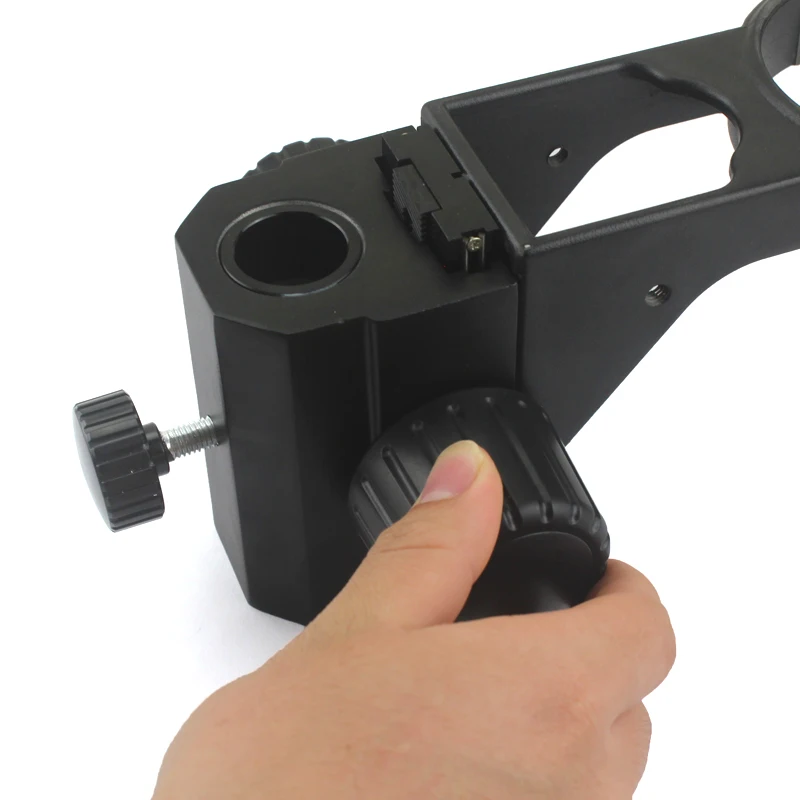 Imagem -06 - Suporte de Focagem Ajustável para Microscópio Trinocular Suporte Zoom Estéreo Zoom Binocular 76 mm Diâmetro