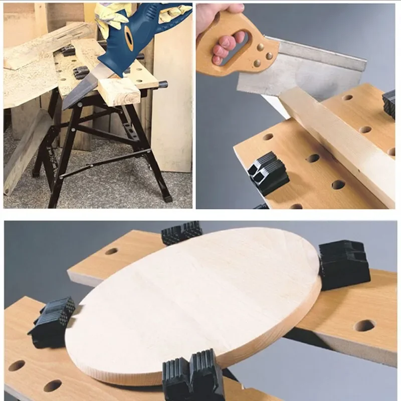 Woodworking workbench Multifunctional folding tools Push table Saw table Decoration tools Mobile tool table