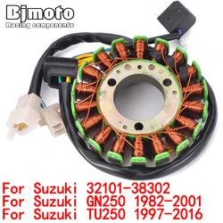 Motorcycle Stator Coil For Suzuki 32101-38302 GN250 1982 1983 1984 1985-2001 TU250 1997 1998 1999 2000 2001-2016 GN-250 TU-250