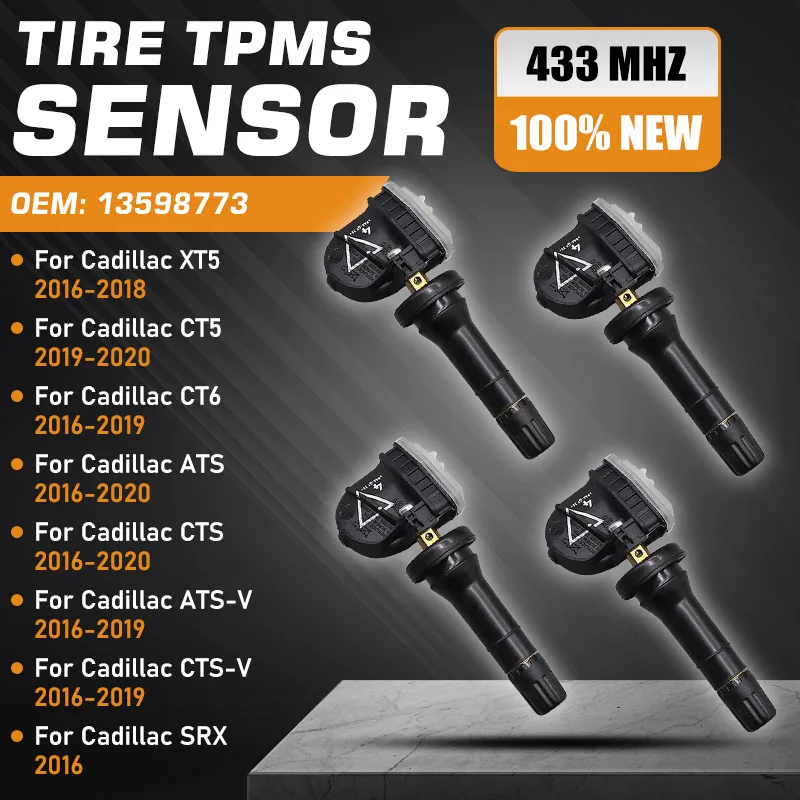 

TPMS For Cadillac CT5 2019-2020 Cadillac CTS ATS 2016-2020 Cadillac XT5 2016-2018 Cadillac SRX CT6 Tire Pressure Sensor 13598773