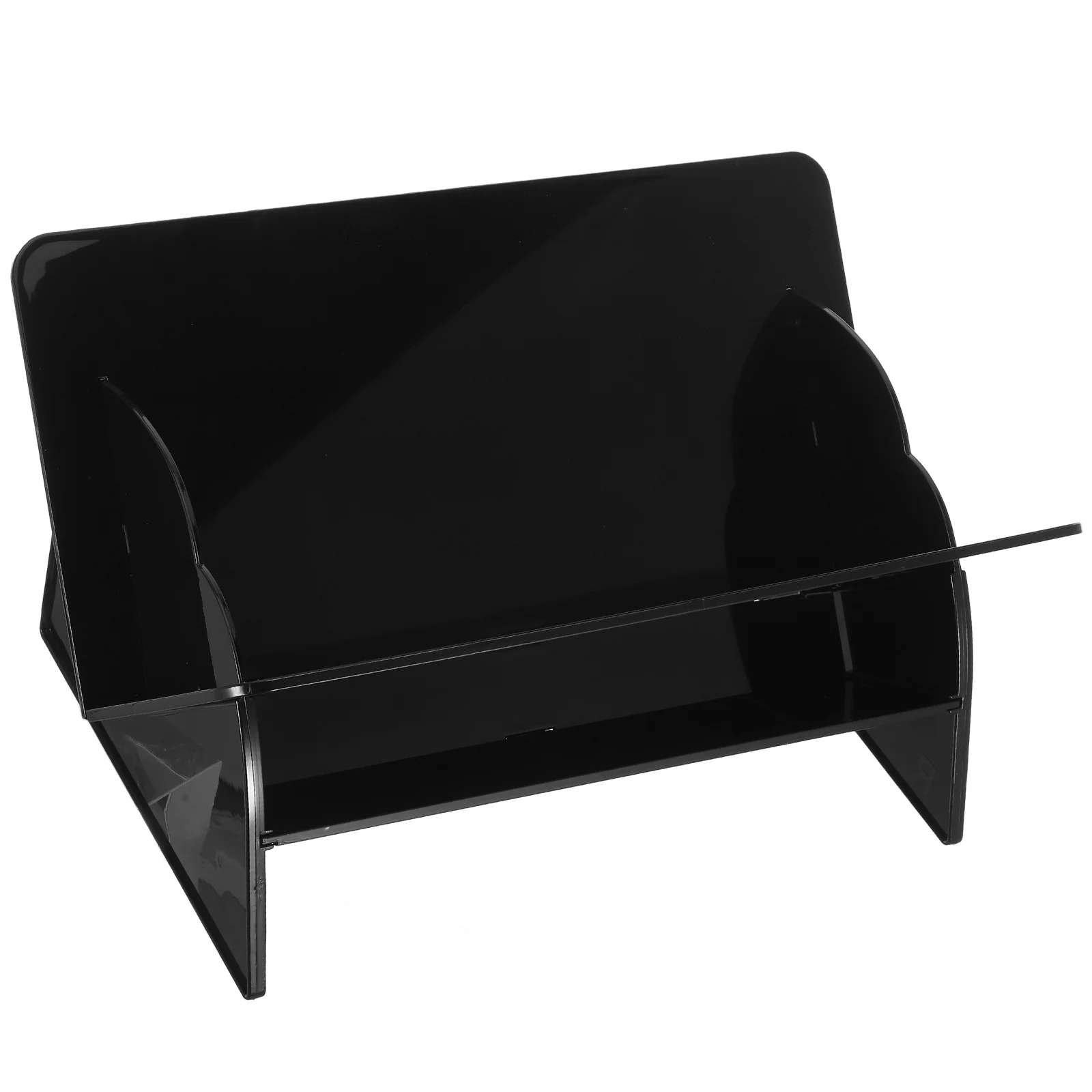 Desktop Small Bookshelf Storage Rack V-Shaped Multifunctional Organizer Stationery Sundries Book Display Rack for Home Office