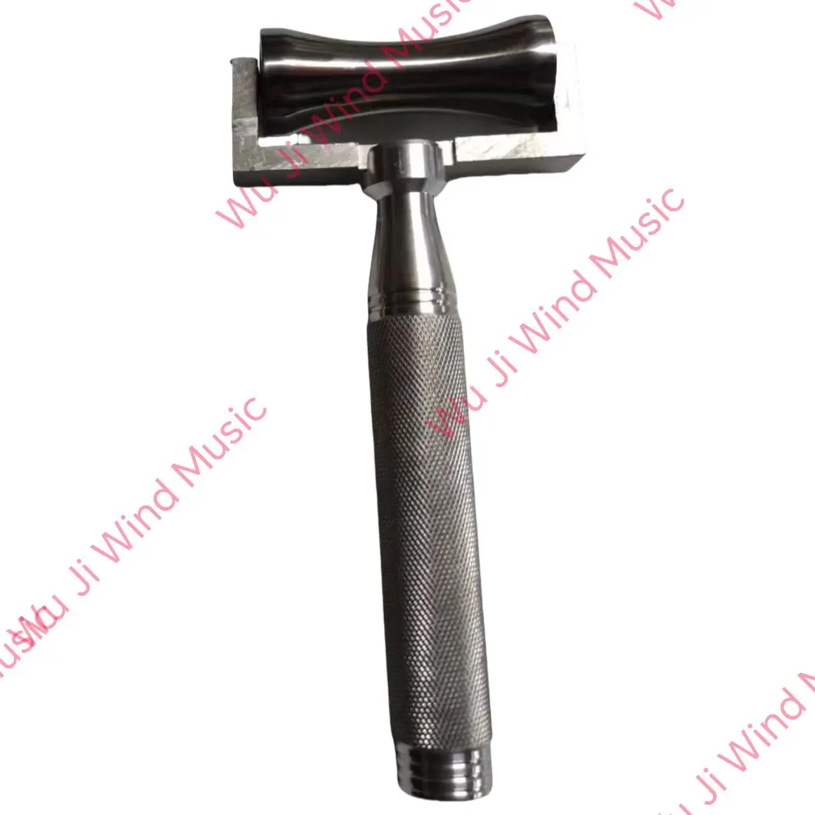 Strumento per la riparazione di strumenti, strumento per strumenti in ottone, quattro rulli (manico in argento)