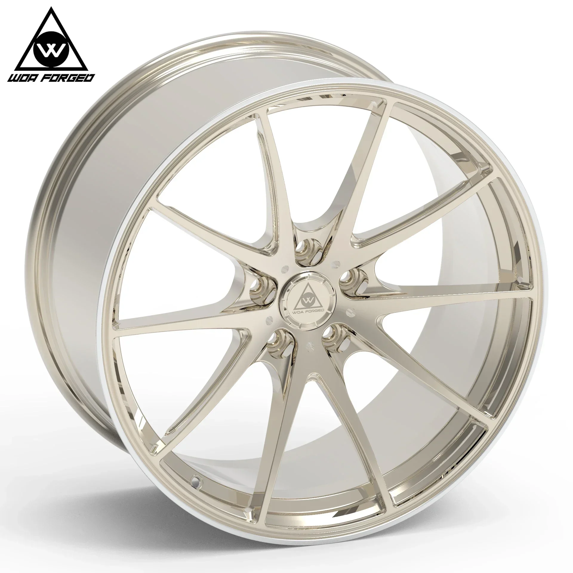 6061-T6 Hot-Sale Polishing Gold Rims Car Wheels 17 18 19 20 21 22 Inch 5 Holes 5x112 5x120 5x130 5x100 Gold for Mercedes