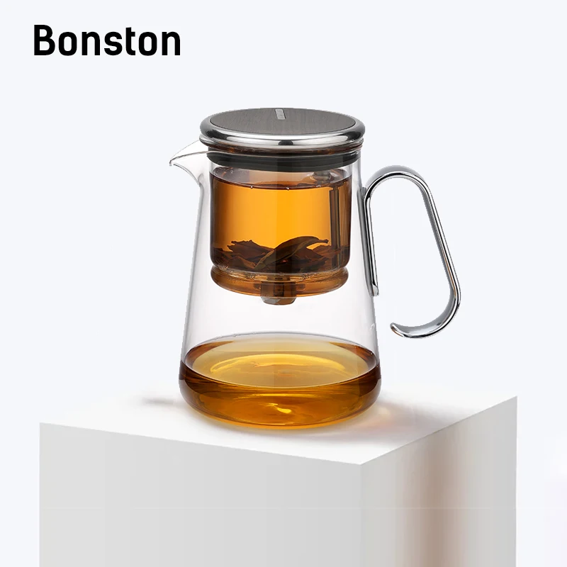 

Bonston-Integrated Teapot with Glass Filter, Tea Maker,Magnetic switch tea maker, 700ml (23.67oz)
