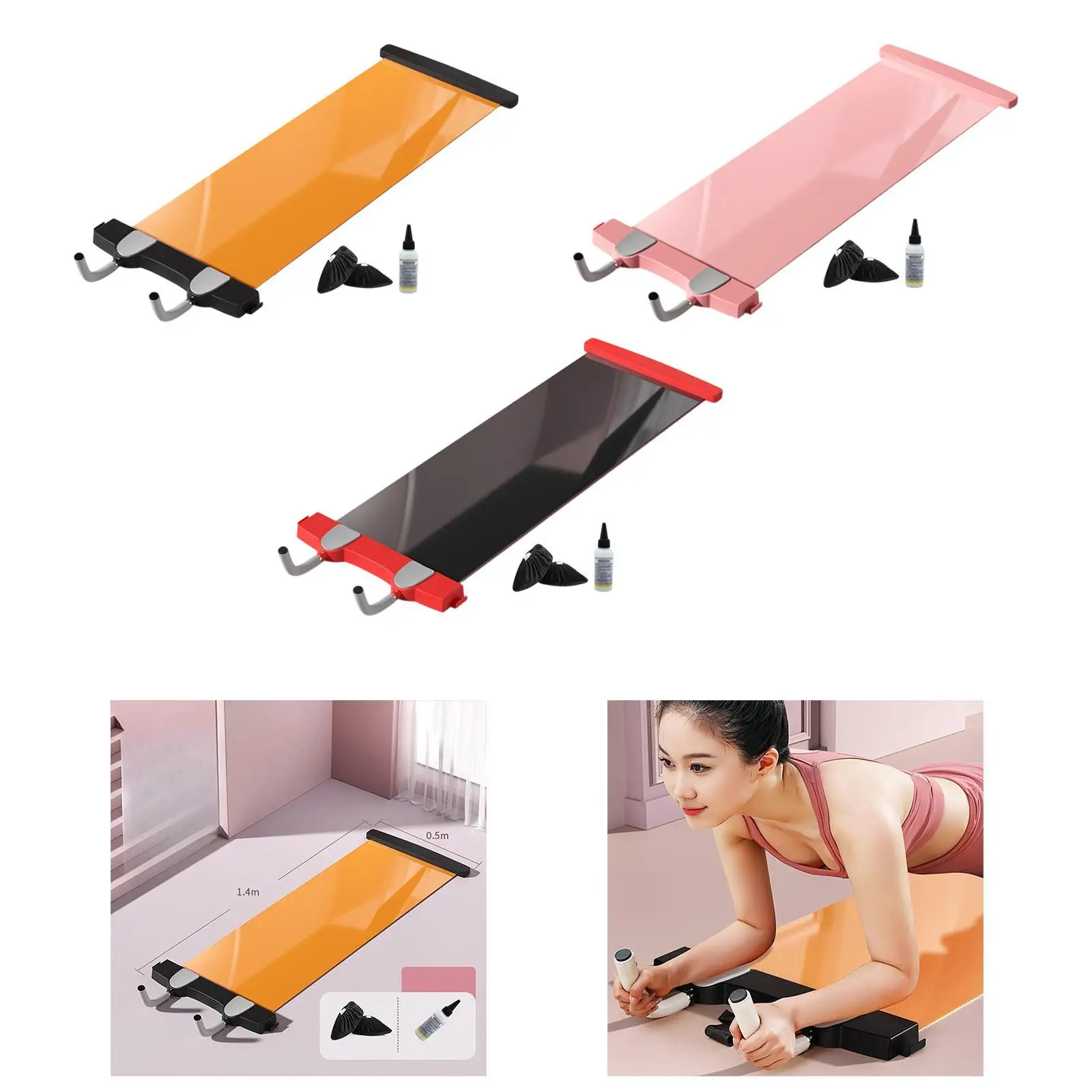 Sliding Board Workout Skating Training Portable Sliding Board Sliding Mat for Leg Training Skating Sports Fitness Accessories