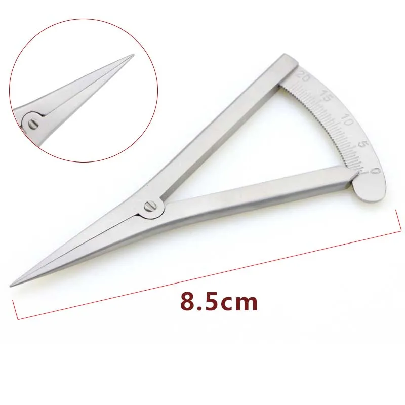 المسمار تعديل أنماط الفرجار 20 مللي متر مستقيم أداة طب العيون أداة الفولاذ المقاوم للصدأ/سبائك التيتانيوم الجفن الفرجار #4