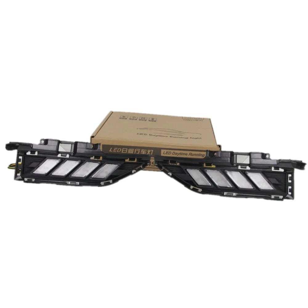 

Дневные ходовые огни July King для Hyundai Kona Encino 2018-21, светодиодные ДХО + динамические желтые поворотники + синие ночные ДХО