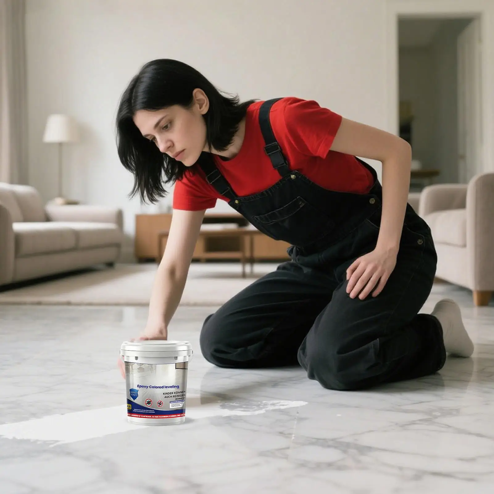 Epoxy colored sand self leveling floor paint marble paint cement for indoor wear resistance and slip resistance