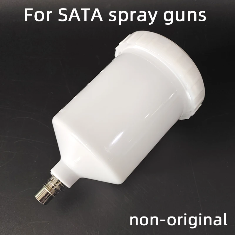 para Sata Pulverizador Cup Conector Jet Pintura Pulverizador 600ml Branco Plástico Hvlp Pintura Cup Pot Acessórios