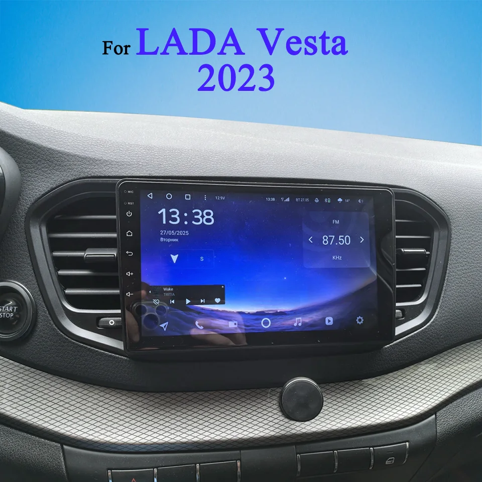 

For LADA Vesta 2023 Car Radio Video Audio Tape Recorder DVD Cassette With 4G Sim WiFi Carplay Android Auto GPS Navi Head Unit