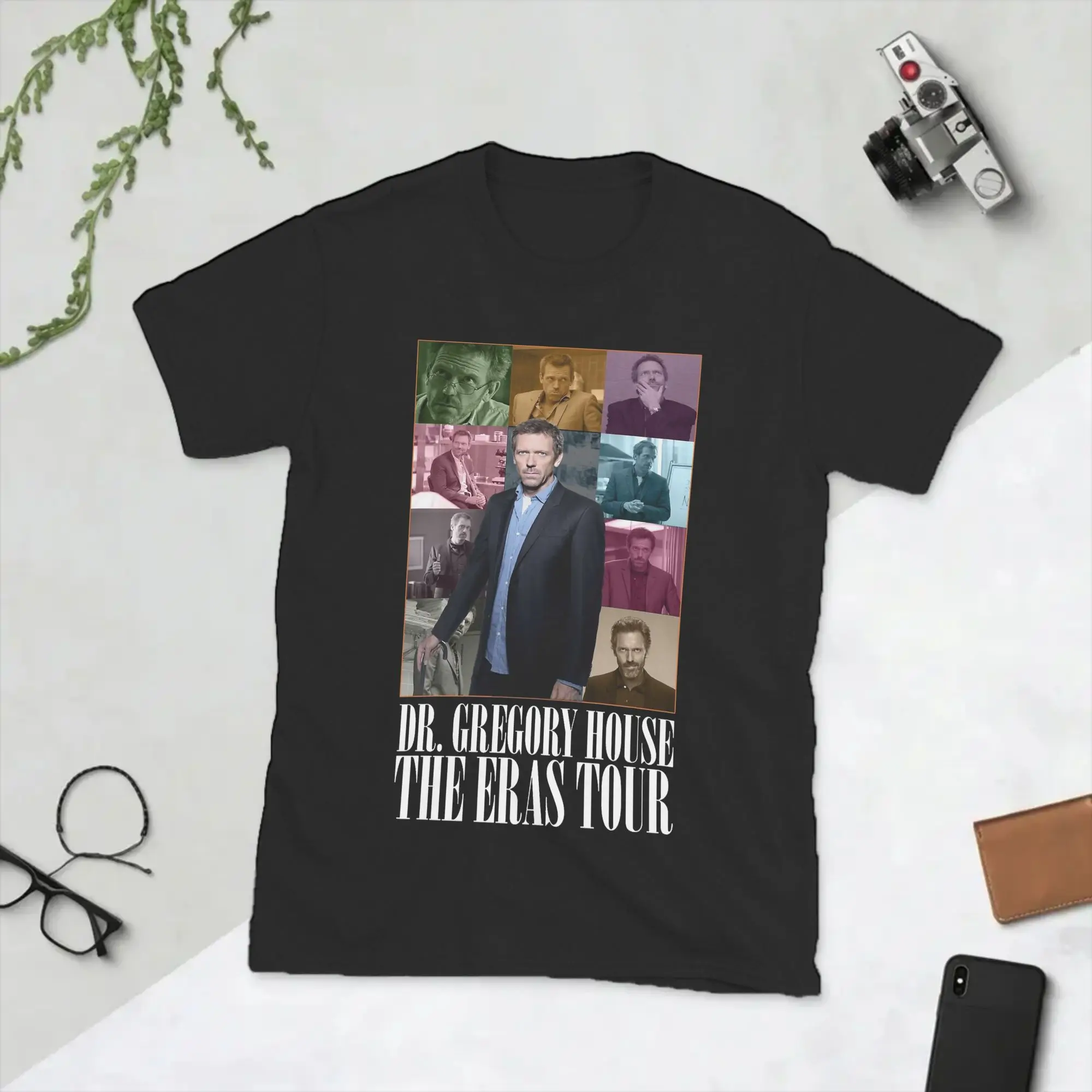 Dr Gregory House MD The Eras Tour T-Shirts for Men  Crazy Cotton Tee Shirt Crewneck Short Sleeve T Shirts Gift Idea Clothing