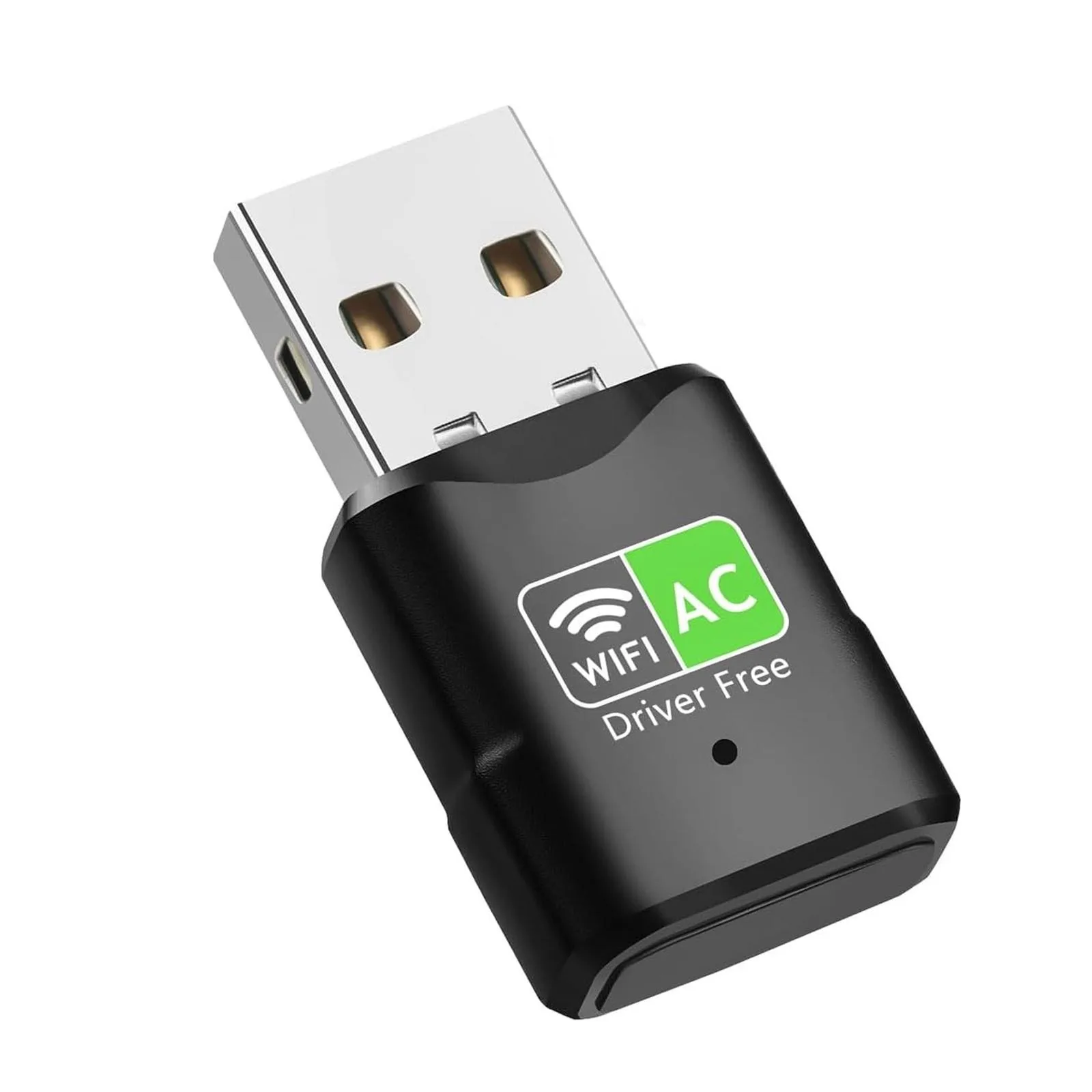 AC600 USB WiFi Adapter, Dual Band 2.4G/5GHz Mini Wireless Network Dongle for PC Desktop Laptop, Support Windows 11/10