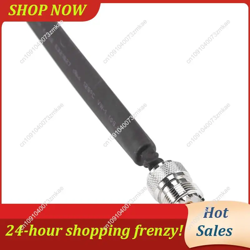 Daily Sale Window/Door Pass Through Flat RF Coaxial Cable PL295 UHF Male To SO239 UHF Female 50 Ohm RF Coax Pigtail Extension Co