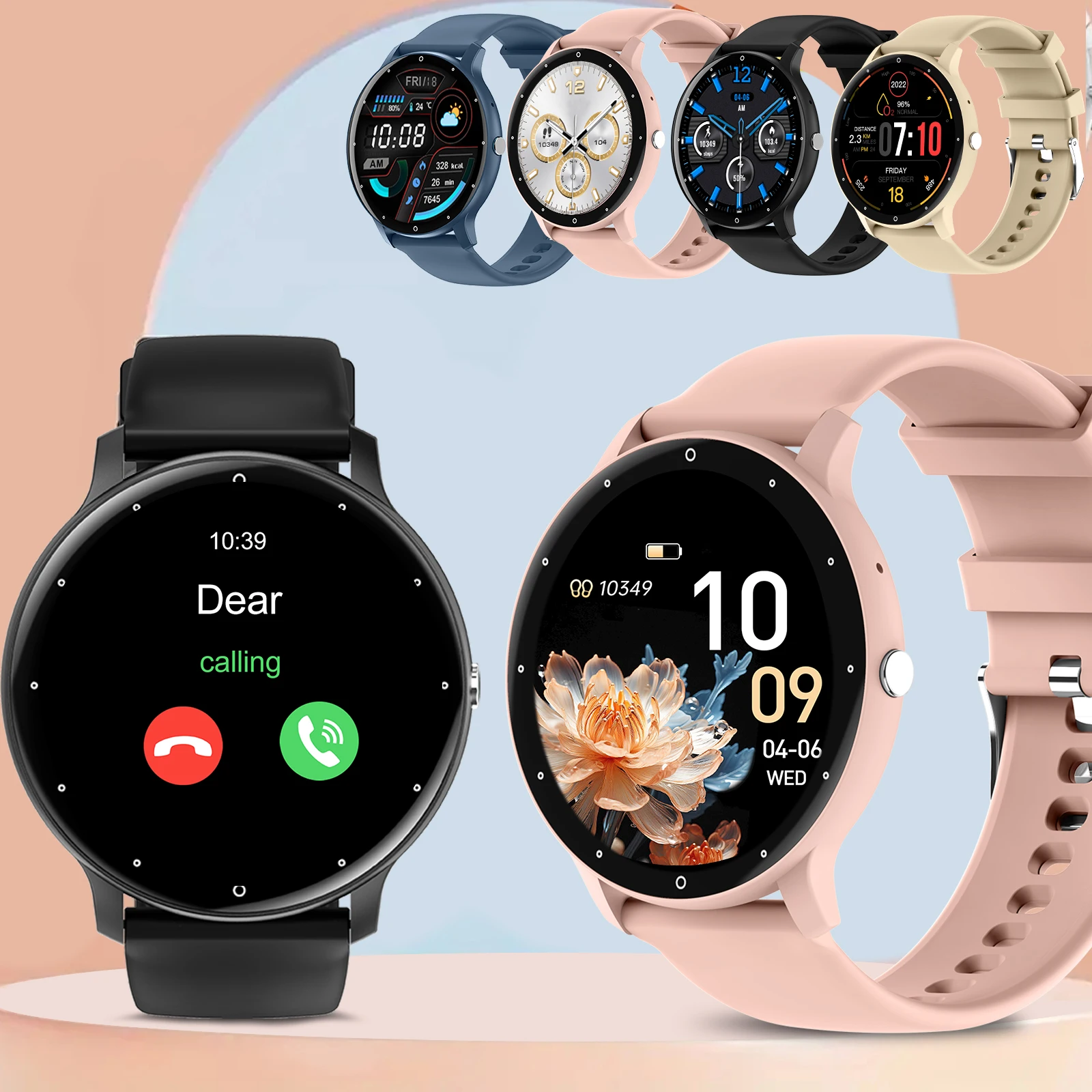 Smart Watch, Wireless Calling/dial, Multi-Sport Mode, Calling Reminder And Rejection, Change Wallpaper, Fitness Monitoring