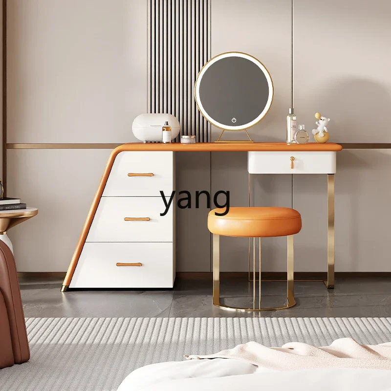 XYY new Internet celebrity dresser high luxury leather makeup table modern multi-function desk