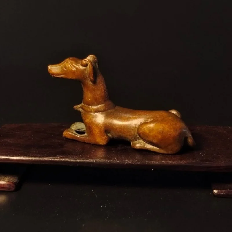 

Twelve Zodiac Dog Copper Dog Decoration Bedroom Dog Watchdog Paper Weight Pen Holder Tea Table Decoration