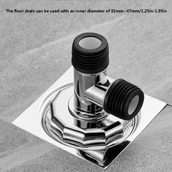 Washing machine floor drain three-way joint drainage pipe anti overflow water pipe universal anti odor cover floor drain joint